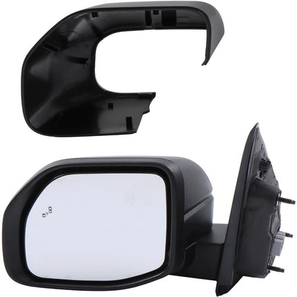 Findmall Power Heated Mirror Driver Left Side Replacement for Maverick 2022-2024 Replacement for NZ6Z17683K w/Blind Spot Matte Black Electric 5-Pin Connector