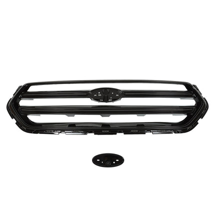 Findmall Front Grille Glossy Black Straight Trim Style Replacement for Escape 2017-2019 GJ5Z8200B GJ5Z8200C