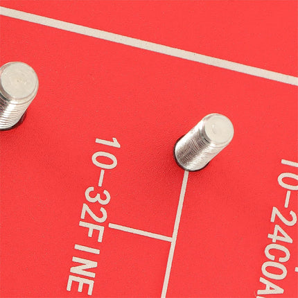 Findmall 28PCS Nut and Bolt Thread Checkers are Divided Into M4x0.7 to M14x2.0/6-32 Fine to 1/2-20 Fine Fit for Application Technicians Installers Maintenance Staff