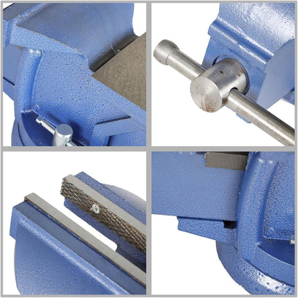 Findmall 360 Degree Rotating Cast Iron Bench Vise 8 Inch with Anvil Table Vise Suitable for Home and Commercial Applications