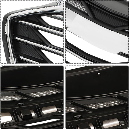 Findmall Black Front Upper Grille with Chrome Trim Replacement for Cruze 2019-2020 42679306