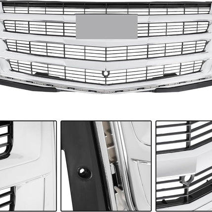 Findmall Chrome Front Bumper Grille Replacement for Escalade 2015-2020