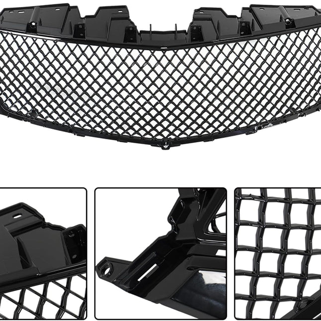 Findmall Black Mesh Front Upper and Lower Grille Set Replacement for XTS 2013-2017