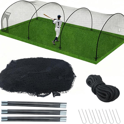 Findmall Heavy Duty Softball Baseball Batting Cage, Practice Portable Cage Net, for Backyard Batting Hitting Training with Carry Bag, 22ft x 12ft x 8ft