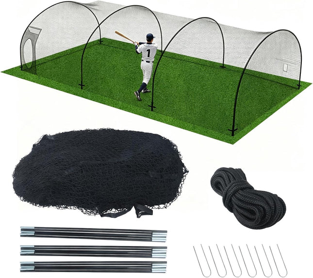Findmall Heavy Duty Baseball & Softball Batting Cage, Portable Fully Enclosed Practice Net with Carry Bag
