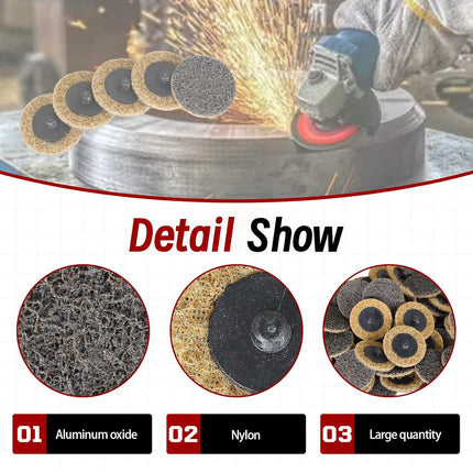 findmall 50PCS 2" Quick Change Surface Conditioning Discs Aluminum Oxide Non-Woven