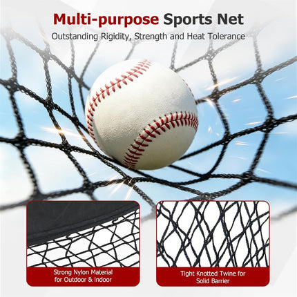 Findmall 33ft x 12ft x 10ft Baseball Batting Cage,with Carry Bag, Heavy Duty Softball Practice Portable Cage Net, for Backyard Batting Hitting Training