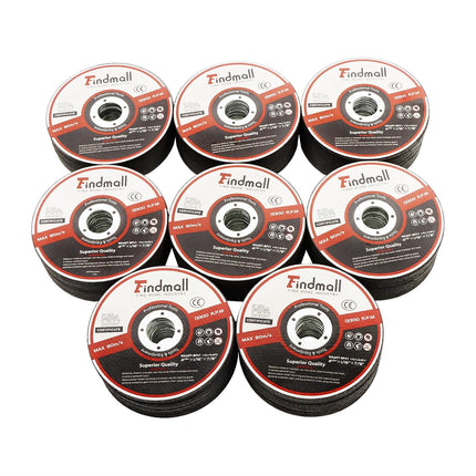 Findmall 200 Pack 4.5" x 1/16" x 7/8" Cut Off Wheel – Cuts Metal, Steel, Stainless Steel Aluminum Oxide, 13300 RPM Max,1/16" Thin Disc for Angle Grinder, 7/8" Arbor