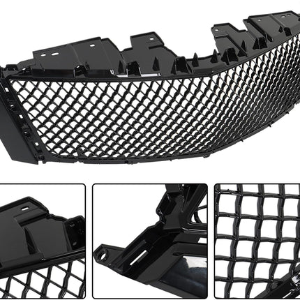Findmall Black Mesh Front Upper and Lower Grille Set Replacement for XTS 2013-2017