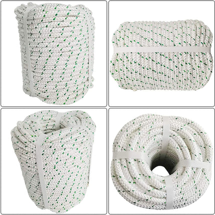 findmall 3/7 Inch x150 Feet Double Braid Polyester Rope 5900Lbs Heavy Duty Rope for Tie,Pull,Swing and Knot