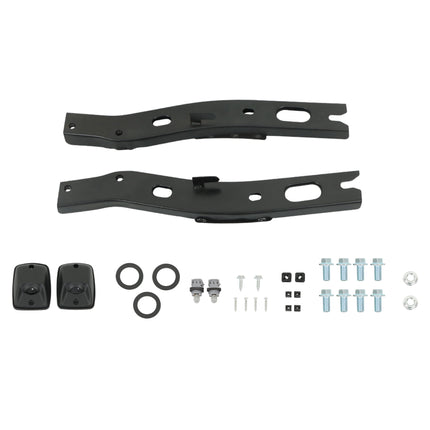 Findmall Steel Rear Step Bumper for 1995-2004 Toyota Tacoma Black Chrome TO1102214 TO1102215