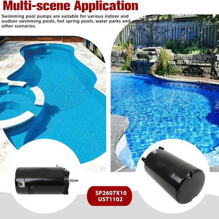 Findmall SP2607X10 UST1102 115/230 Volts 7.5/15 Amperes Swimming Pool Motor