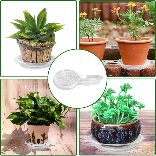 findmall 10 Pack 10 Inch Planter Dish Drip Tray for Plant Flower Seedling Growing