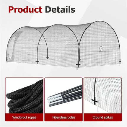 Findmall Softball Baseball Batting Cage, Practice Portable Cage Net for Backyard Batting Hitting Training with Carry Bag, 30ft x 13ft x 9ft
