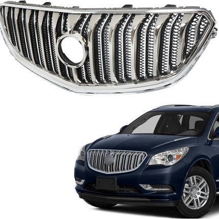 Findmall Chrome Front Bumper Grille Replacement for Enclave 2013-2017