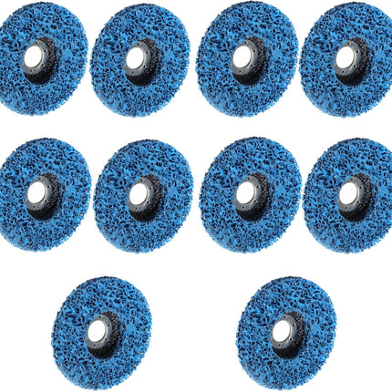 10 Pack 4-1/2 x 7/8 Quick Change Easy Strip & Clean Discs Fit for Paint Rust