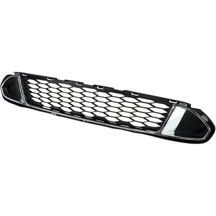 Findmall Front Lower Grille with Chrome Molding Trim Grill Assembly Replacement for 2010 2011 2012 Fusion
