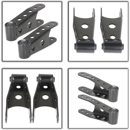 2PCS 6400 Lowering Shackle Rear Kit Replacement for Silverado 1500 Sierra 1500