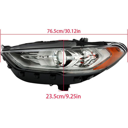 Findmall Headlight Assembly for 2017–2019 Ford Fusion Front Left Driver Side, Replaces HS7Z-13008-H