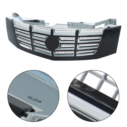 Findmall Front Grille with Chrome Insert Replacement for Escalade, Escalade ESV and EXT 2007-2014 GM1200619