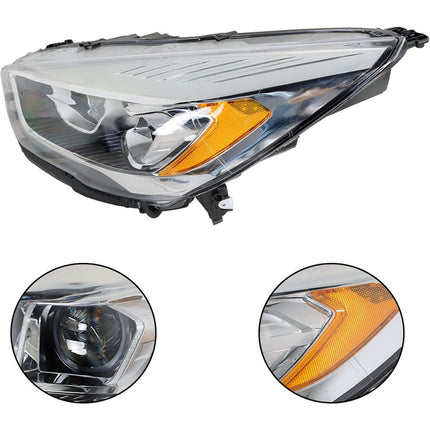Findmall Headlight Assembly for 2017–2019 Ford Escape Front Left Driver Side, Replaces GJ5Z-13008-T