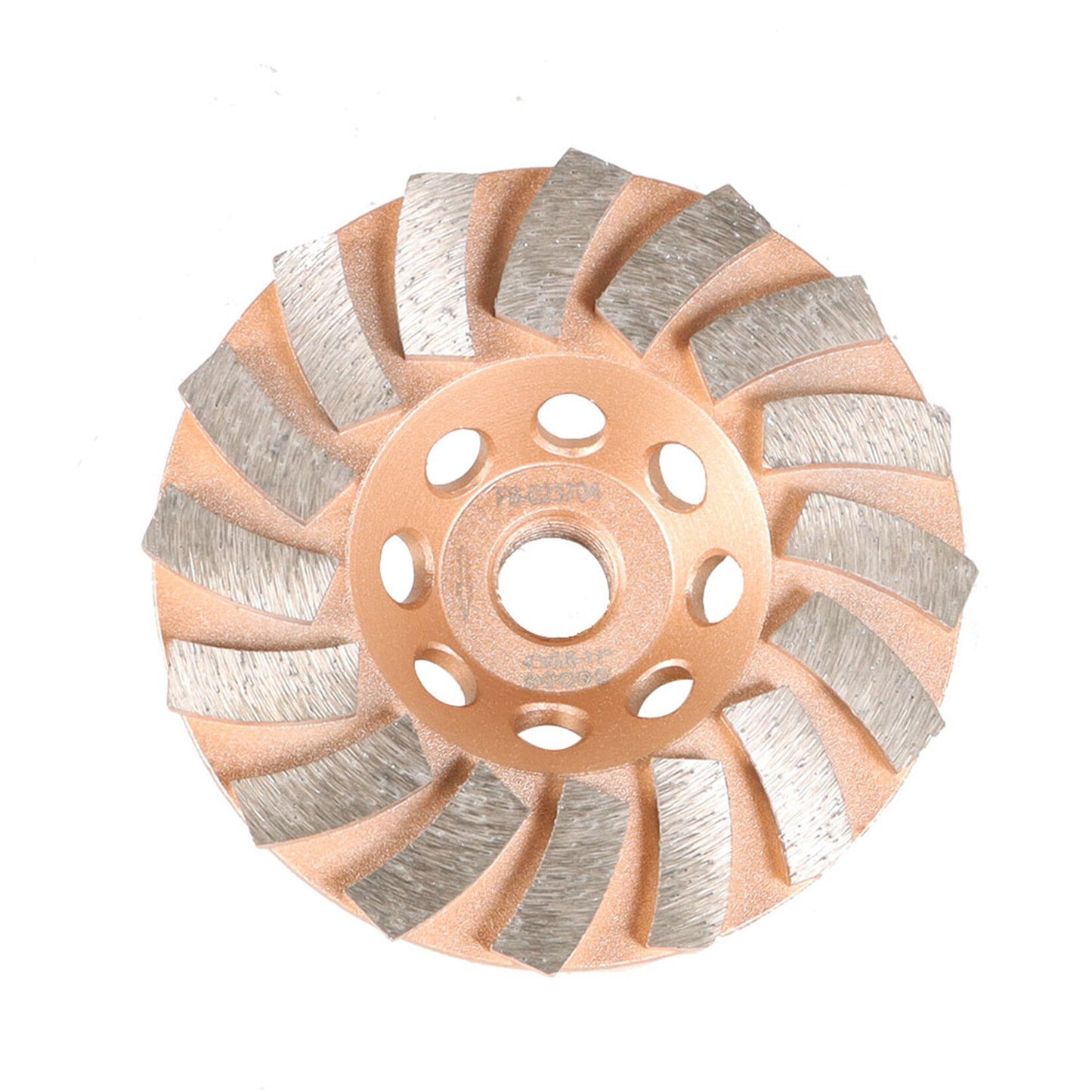 findmall 4 Inch 16 Turbo Diamond Segments 5/8 Inch -11 Arbor Grinding Wheels Diamond Cup Grinding Wheels Fit for Concrete and Masonry Available