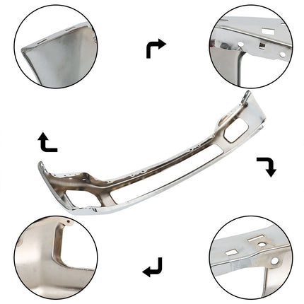 Findmall Chrome Steel Front Bumper Face Bar Replacement for 2011-2016 Ford F-250 and F-350 Super Duty, BC3Z-17757-B, FO1002416