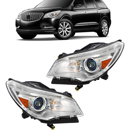 Findmall Headlights Assembly Replacement for Enclave 2013-2017 Pair