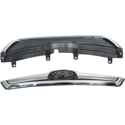 Findmall Front Upper Grille Assembly for 2019-2021 Subaru Forester, Black with Chrome Trim