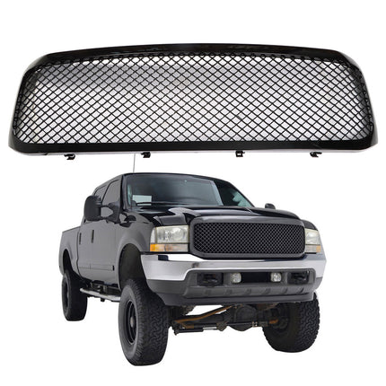 Findmall Front Hood Bumper Grille Grill Replacement for 1999-2004 F250/ F350 Excursion 1C3Z8200BAA