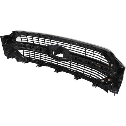 Findmall Front Grille Upper Grill Chrome Molding Mesh Replacement for 2021 2022 F150 Limited Model