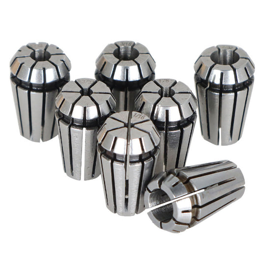 findmall 7Pcs ER11 Spring Collet Set 1/16 -1/4 Collet Chuck for CNC Milling Lathe Tool and Engraving Machine Carbon Steel