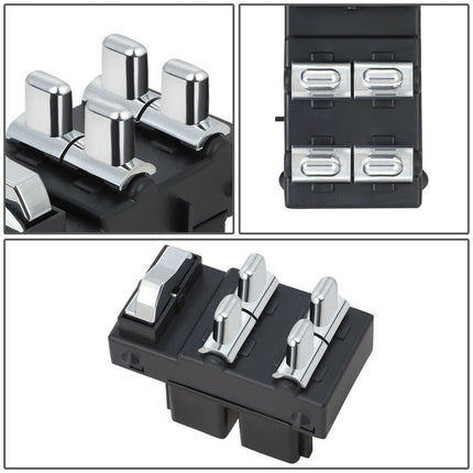 Findmall Car Front Driver Side Door Maser Power Window Control Switch Replacement for 1998-2002 Lincoln Town F8VZ-14529-AA