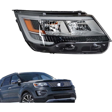 Findmall Headlight Assembly for 2016–2019 Ford Explorer Front Right Passenger Side, Replaces FB5Z-13008-B