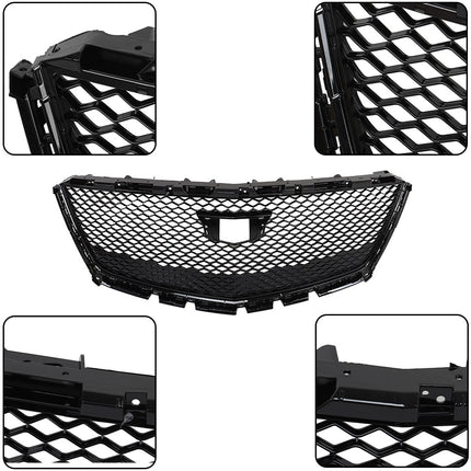 Findmall Glossy Black Mesh Front Upper Grille Replacement for XT5 2016-2020