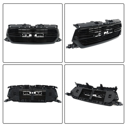 Findmall Front Upper Bumper Mesh Grille with Frame and Base Replacement for Ram 1500 2019-2022