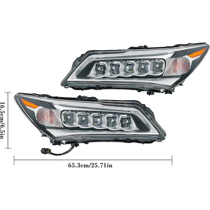 Findmall Headlight Assembly Pair Replacement for Acura MDX 2014-2016