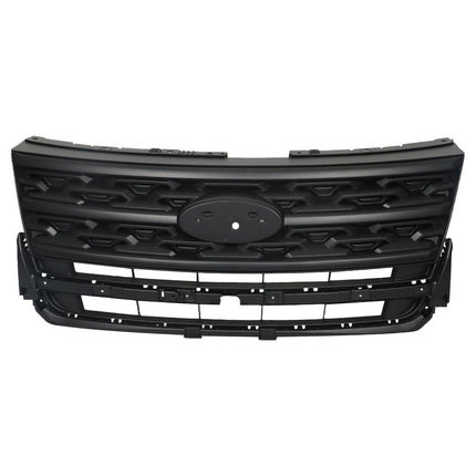 Findmall Matte Black Front Upper Bumper Grille Replacement for Explorer 2018-2019