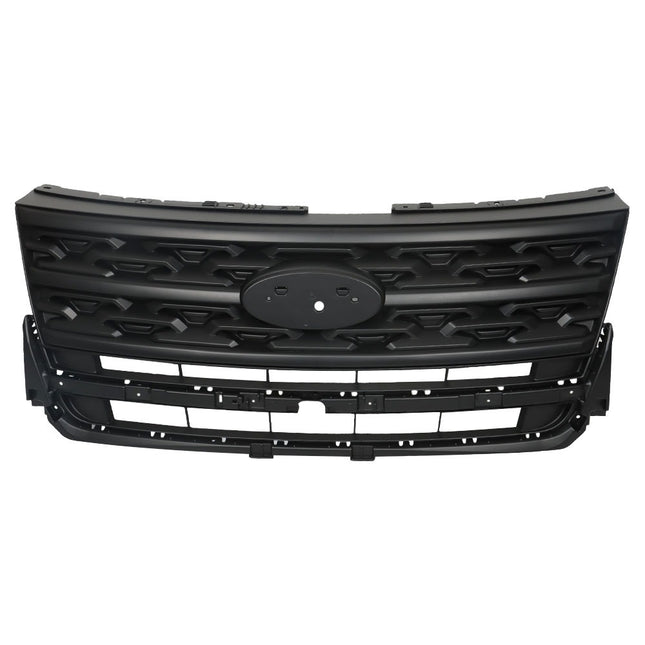 Findmall Matte Black Front Upper Bumper Grille Replacement for Explorer 2018-2019