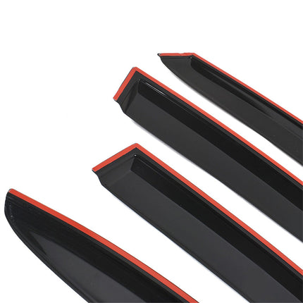 Findmall Black Side Window Visor Vent Rain Guard Deflector Replacement for 2015-2019 Subaru WRX STI JDM Style