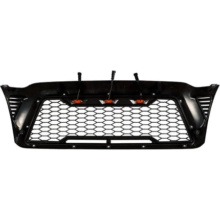 Findmall Front Mesh Grille for 2005-2011 Toyota Tacoma, Gloss Black
