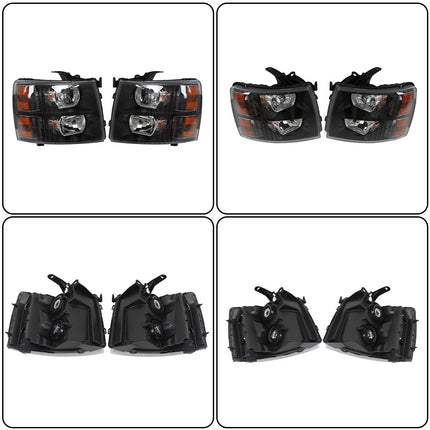 Findmall Headlight Assembly Replacement for Silverado Left LH Right RH