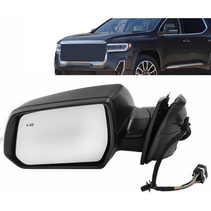 Left Side Side Power Heated Rearview Mirror 15-Wire Connector Replacement for Acadia AT4 SLT DENALI 2020 2021 2022 2023 2024 Replacement for 84443079-PFM