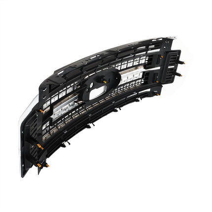 Findmall Bumper Chrome Front Upper Grille Grill Replacement for 2017-2019 F-250 F-350 F-450 Super Duty HC3Z8200BC