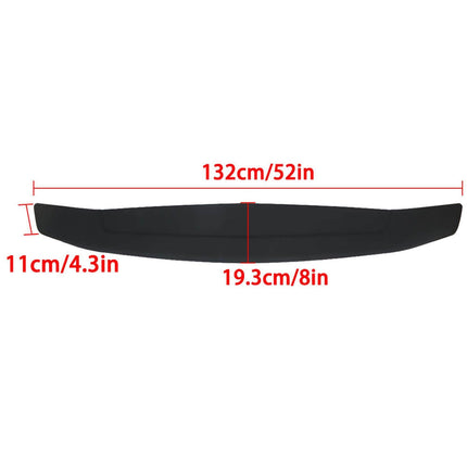 Findmall Universal 52 Inches 2 Pedestal Rear Trunk Spoiler Wing Fin Tail with Light Matte Black