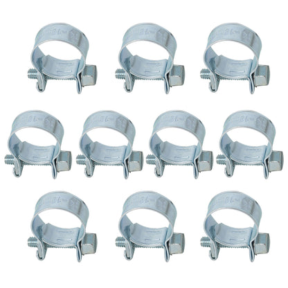 findmall 10PCS 3/8 Inch (14-16 mm) Injection Hose CLAMP/AUTO Fuel Clamps