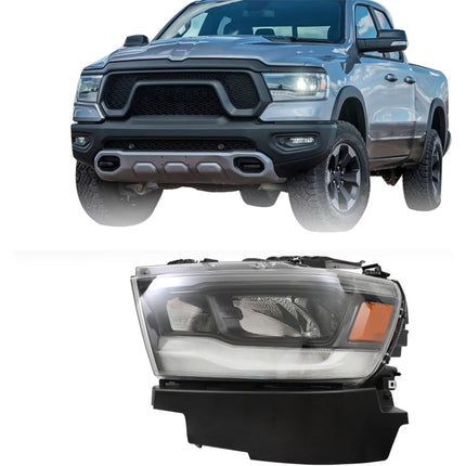 Findmall Headlight Assembly Replacement for RAM 1500 Front LH