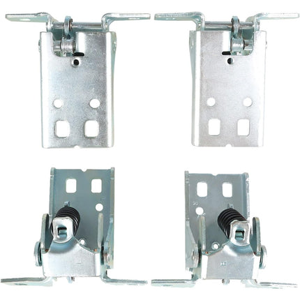 2PCS Door Hinge Upper Left Right Side Silver Replacement for 1994-2002 1500 2500 3500 55075956AC 55075957AC