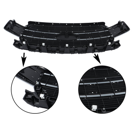 Findmall Chrome Front Bumper Grille Grill Replacement for F150 LIMITED 2018-2020 Replacement for JL3Z8200RA