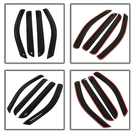 Findmall Side Window Visor Vent Sun Rain Guard Deflector Replacement for 2005-2008 F-150 Crew Cab Pickup 4-Door